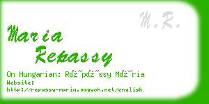 maria repassy business card